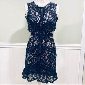 Olivaceous Blue Lace Dress